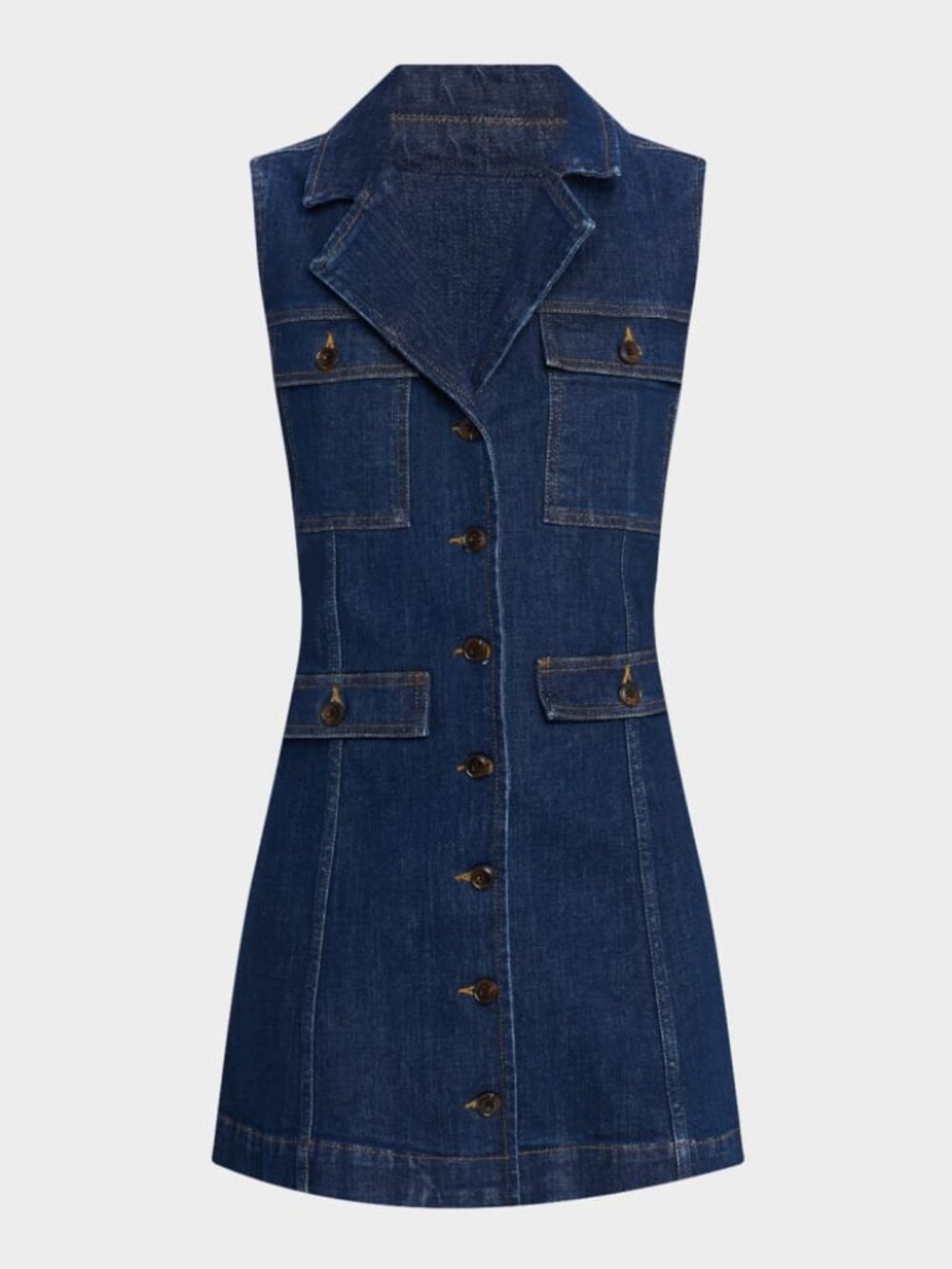 Paige Andria Dress - Size 6 - Dark Denim